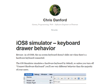 Tablet Screenshot of chrisdanford.com